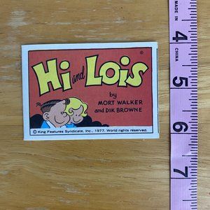 Vintage 1977 Pull Apart Comics Book King Features HI and LOIS